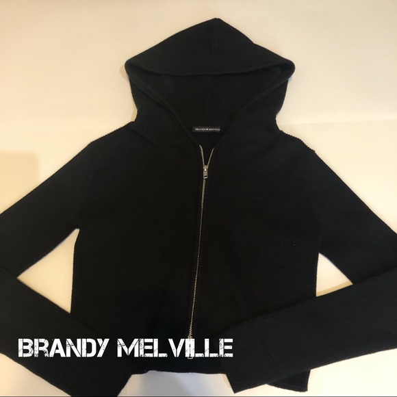 Brandy Melville Zip Sweater Hoodie